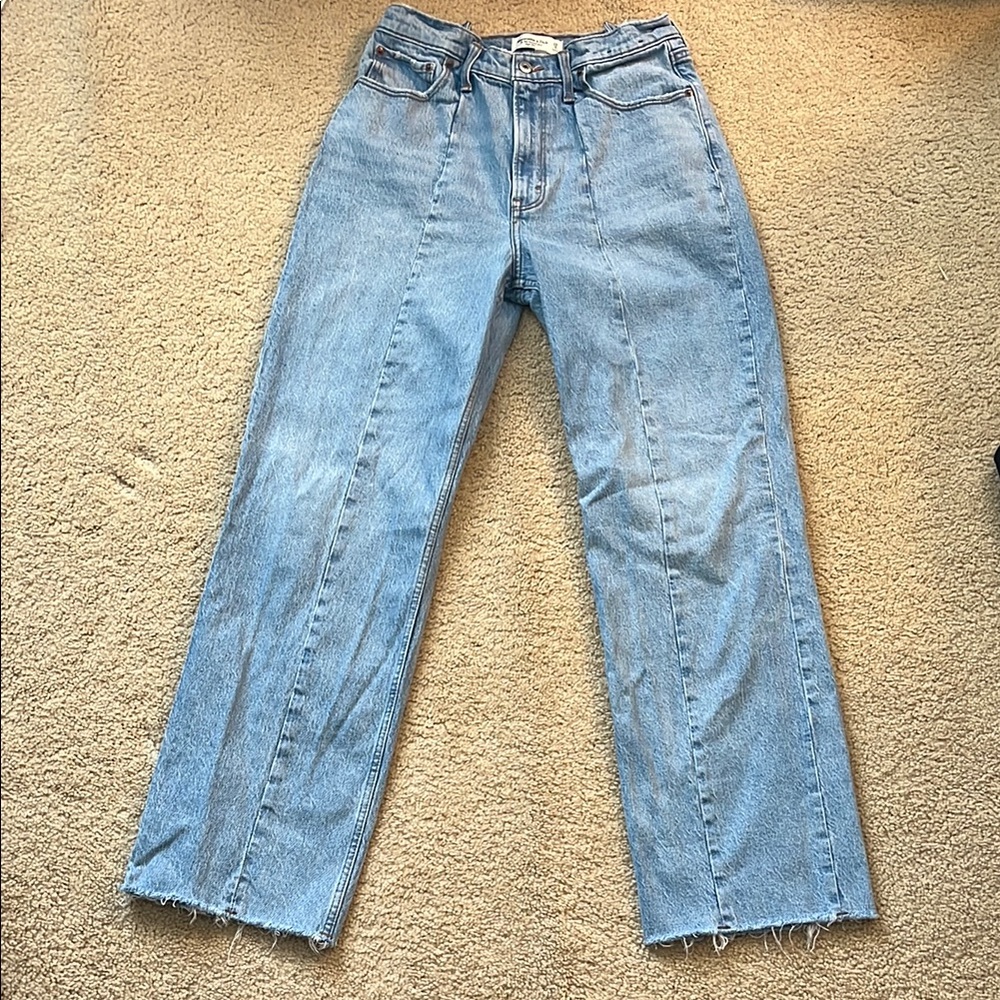 Abercrombie Curve Love Blue Denim Jeans